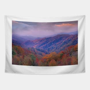 Autumn Deciduous Forest Great Smoky Mountains National Park Tapestry