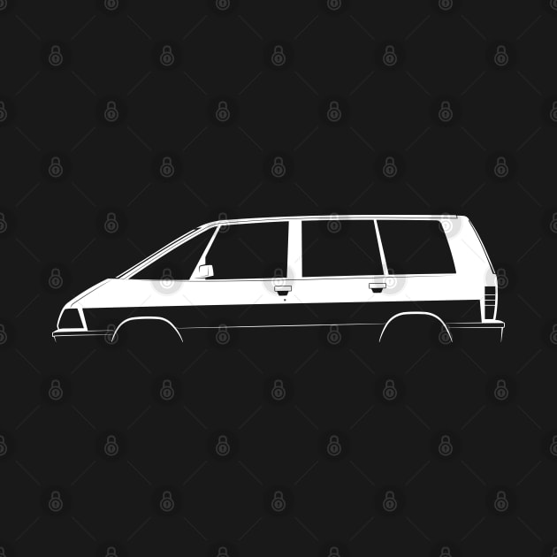 Renault Espace (1984) Silhouette by Car-Silhouettes