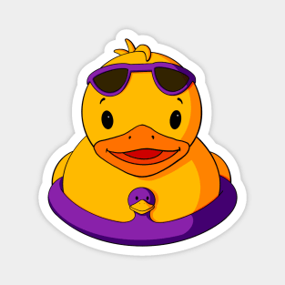 Poolside Rubber Duck Magnet