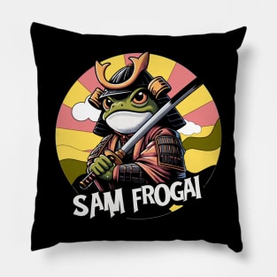 Samurai Frog Pillow