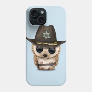 Cute Baby Hedgehog Sheriff Phone Case