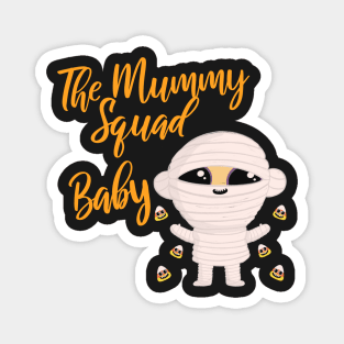 Baby Family Matching Halloween The Mummy squad graphic Tees Magnet