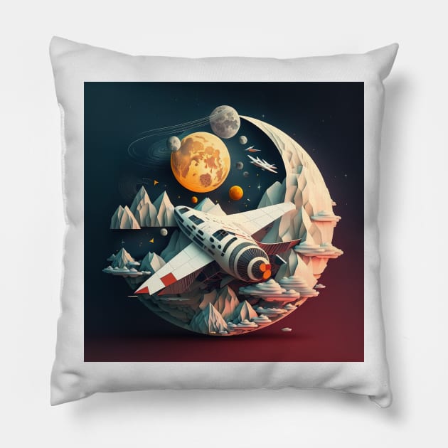 Conquering space Pillow by Imagier