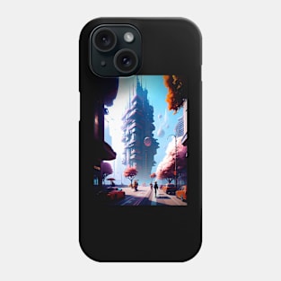 The Fantasy Futuristic City. Phone Case