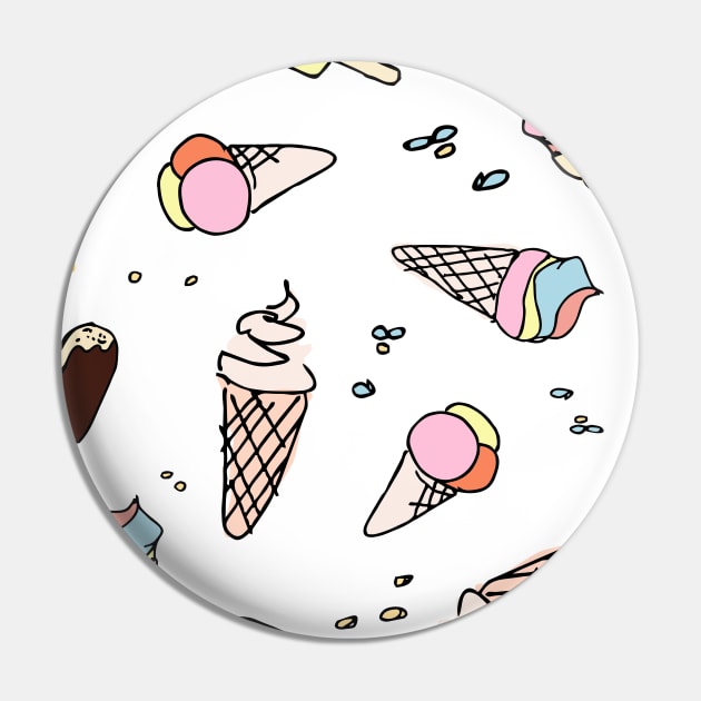 ice cream pattern Pin by Ljuko