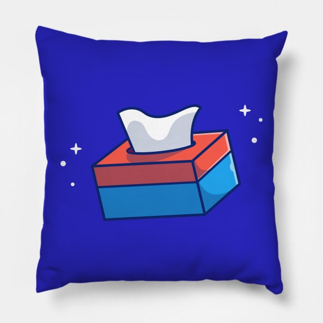 Tissue Paper Box Cartoon Pillow by Catalyst Labs