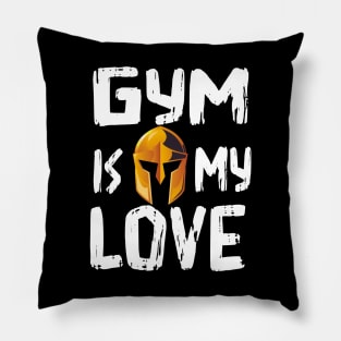Gym is my love t-shirt Pillow