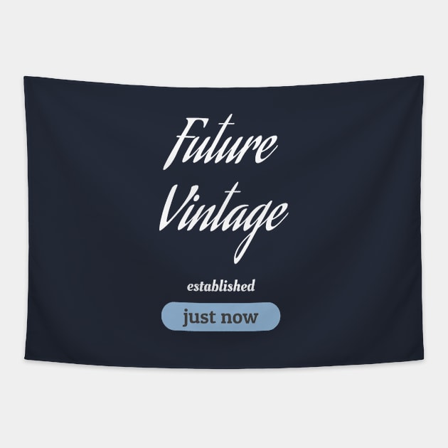 Future Vintage - light on dark Tapestry by draftsman