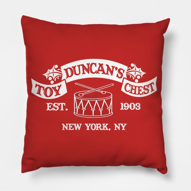 Duncan's Toy Chest Pillow by PopCultureShirts