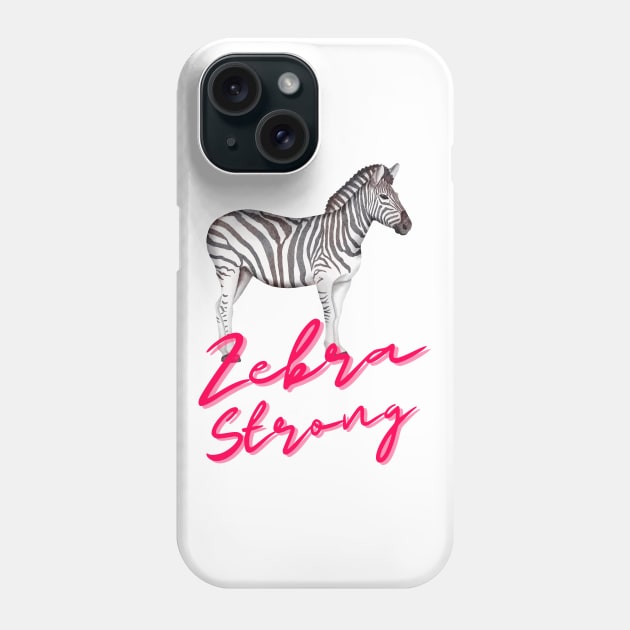 Zebra Strong EDS Warrior Phone Case by Danderwen Press