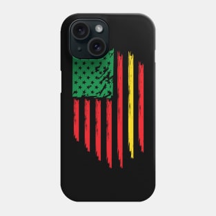 Juneteenth, Black History, Freedom Day, USA Flag, African Colors Phone Case