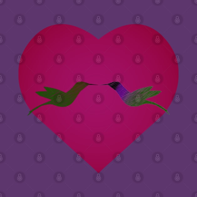 Hummingbird Love by Hedgie Designs