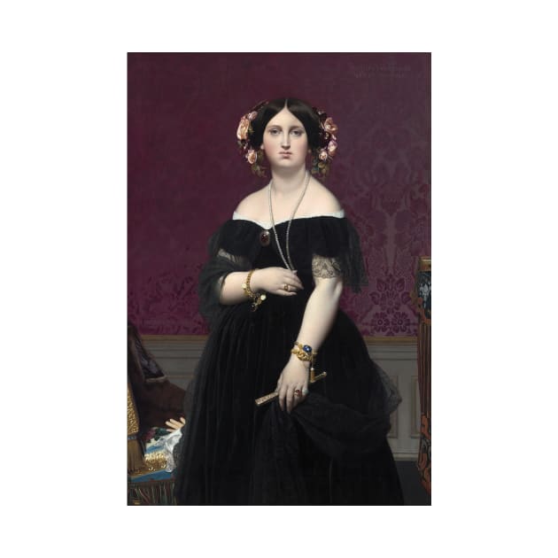 Madame Moitessier by Jean-Auguste-Dominique Ingres by Classic Art Stall