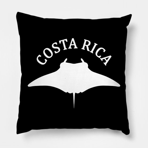 Costa Rica Manta Ray Pillow by TMBTM