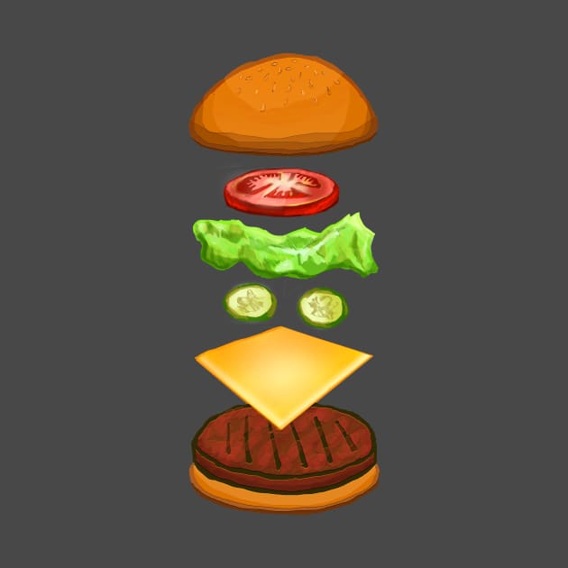 Anatomy of a Burger by DrydenArtist