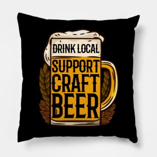 Support Craft Beer Glas Pillow