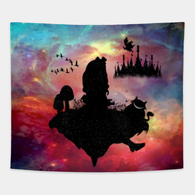 Back To Wonderland Alice In Wonderland Motive Tapestry Teepublic