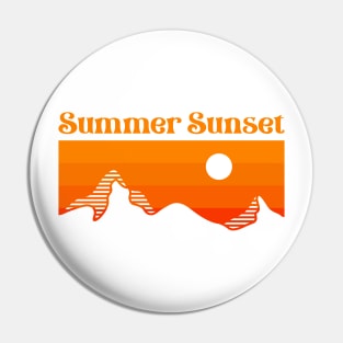 Summer Sunset Pin