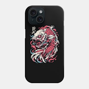 Japanese fish koi horror Phone Case