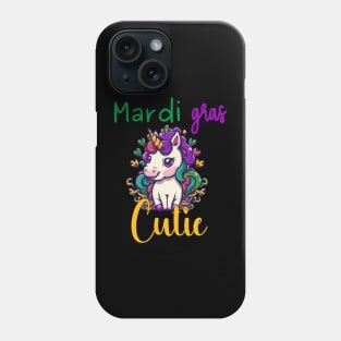 Mardi Gras Cutie Unicorn Phone Case