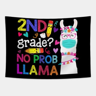 Quarantine Llama 3rd Grade 2020 School Social Distance Shirt Funny Back To School Gifts Tapestry