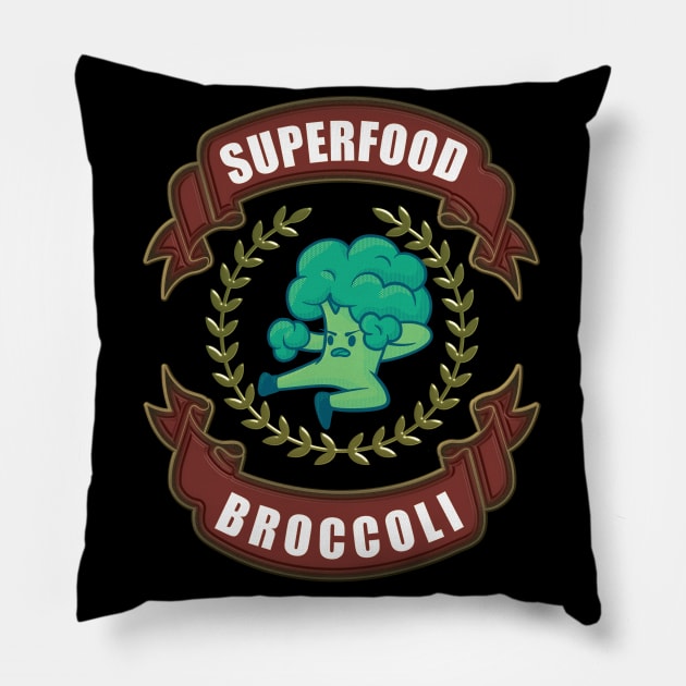 Avocado Vegan Superfood Vegetarian Superhero Pillow by Ague Designs