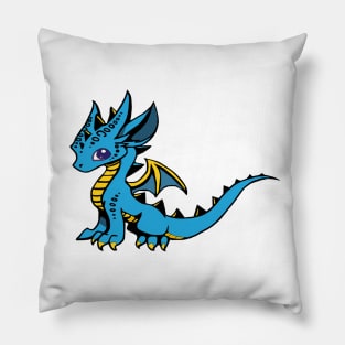 Blue dragon - Diin Dovah Pillow