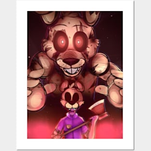 five nights at freddys ultimate custom night  Art Print for Sale