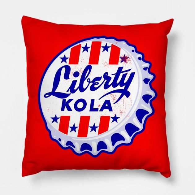 Vintage Liberty Kola Soda Bottlecap Pillow by StudioPM71