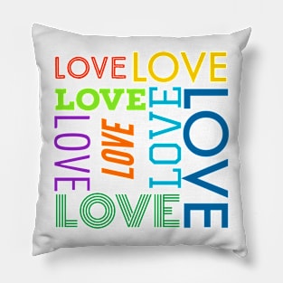 Love pop font bright Pillow