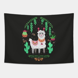 Funny lama Tapestry