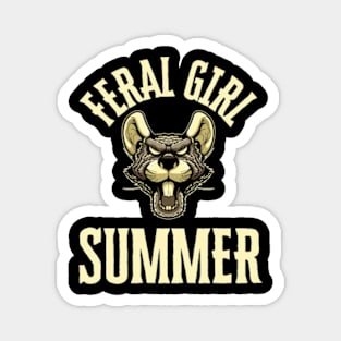 Feral Girl Summer Magnet