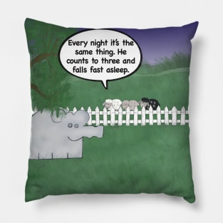 Enormously Funny Cartoons Counting Sheep Pillow