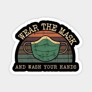 Anti Germs Wear The Mask and Wash Your Hands Magnet