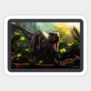 Jurassic World Blue Raptor Family Sticker for Sale by GiftPantheon