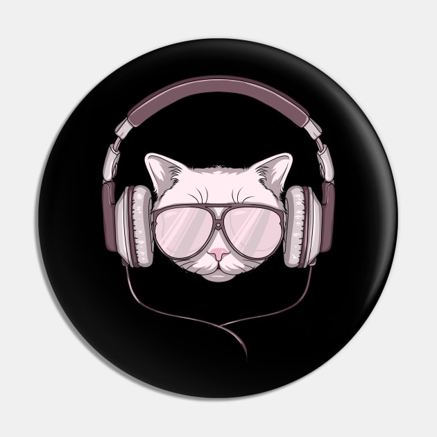 Cool cat is listen music Pin by Markus Schnabel