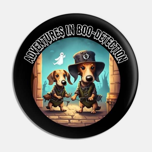 Adventures in Boo-Detection, dog, daschund, Halloween Pin by Project Charlie