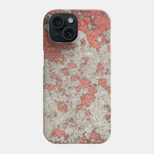 Red gritty wall Phone Case