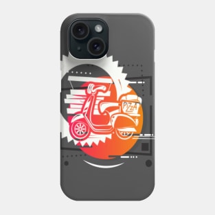 pizza delivery motorcycle Phone Case