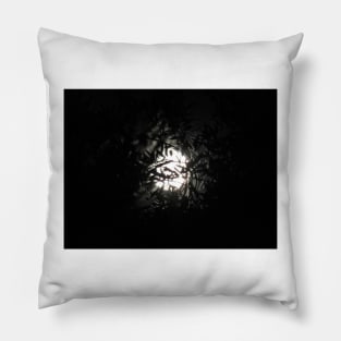 Full Moon in Branches Pillow