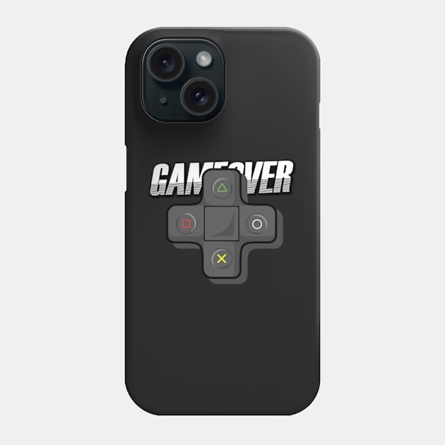 Game Over joystick Phone Case by ARTSYILA