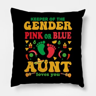 Pregnancy Announcement Cinco De Mayo Gender Keeper aunt Tee Pillow