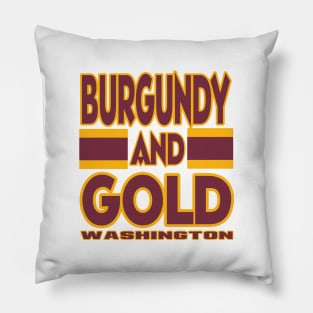 DC LYFE Burgundy and Gold Washington Pillow