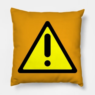 Warning Sign Pillow