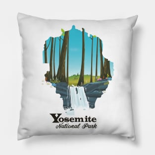 Yosemite National Park Travel map Pillow