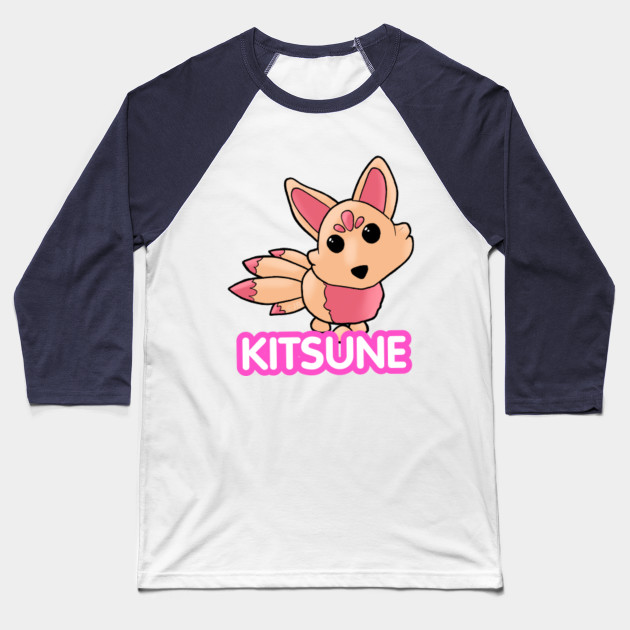 Cute Kitsune Logo Roblox Baseball T Shirt Teepublic - kawaii kritters logo t shirt for trainings roblox