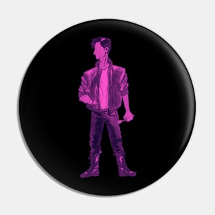 John Saxon w/ Spoon (Pink) Pin