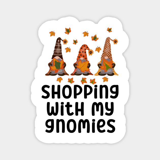 Shopping With My Gnomies Magnet by nextneveldesign