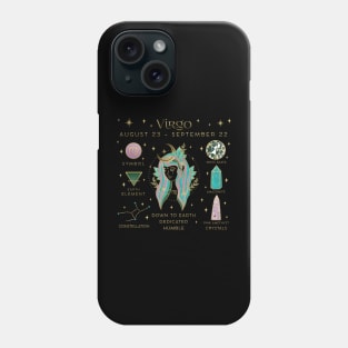 Crystal Zodiac Virgo Collage Phone Case