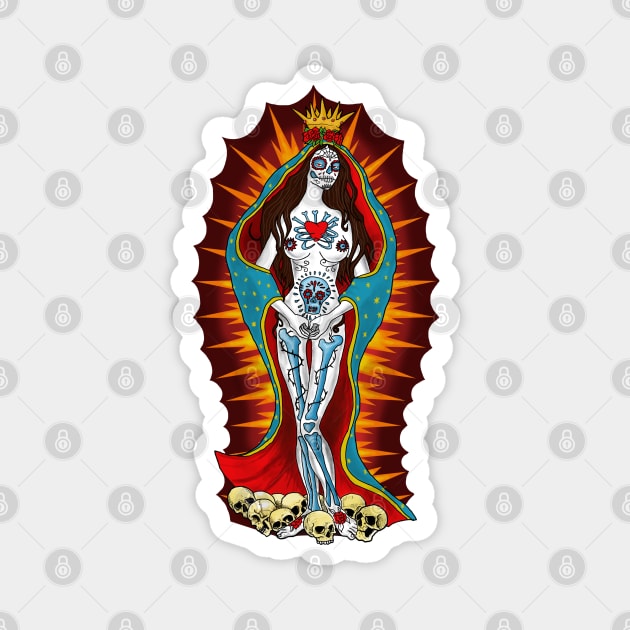 Santa Muerte Magnet by TANGKORAK